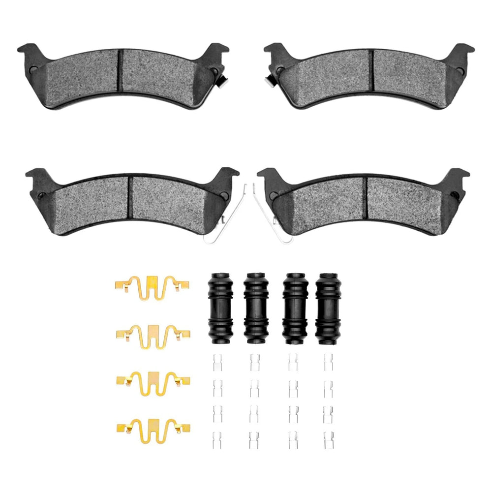 R1 93-98 Jeep Grand Cherokee Rear Ceramic Pads & Hardware Kit