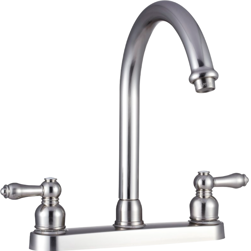 NONMETALLIC HIRISE RV KITCHEN FAUCET BRUSHED SATIN NICKEL
