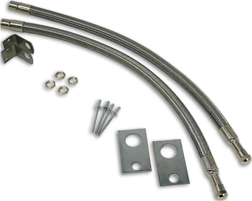 TIREMINDER BRAIDED STEEL VALVE EXTENDER KIT FOR 1619.5IN WHEELS 2 PACK