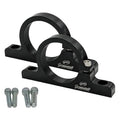 Granatelli 2.0in (50mm) 6061-T6 Fuel Filter Mounting Brackets - Black Anodized (Pair)