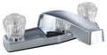 GARDEN TUB FAUCET 8IN 2 KNOB PLASTIC/BRASS CHROME