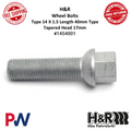 H&R Wheel Bolts 14 X 1.5 / Length 40mm / Tapered / Head 17mm - Set of 10