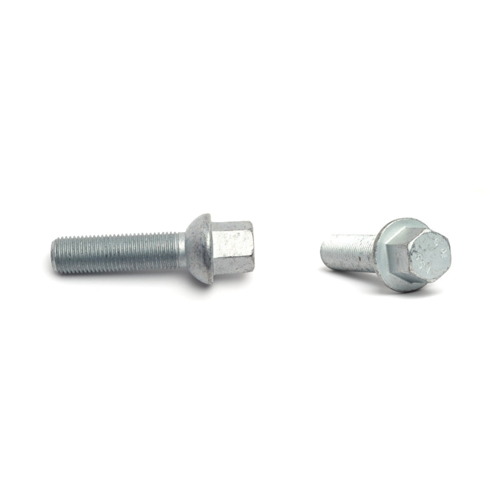 H&R Wheel Bolts 14 X 1.5 / Length 50mm / Mercedes Ball / Head 17mm - Black - Set of 10