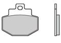 Brembo OE 00-05 Piaggio Vespa GT 60 250cc Brake Pad - Rear