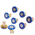 NRG M-Style Fender Washer Kit (TI Series) M6 Bolts For Metal (TI Burn Wshr/Silver Screw) - Set of 10