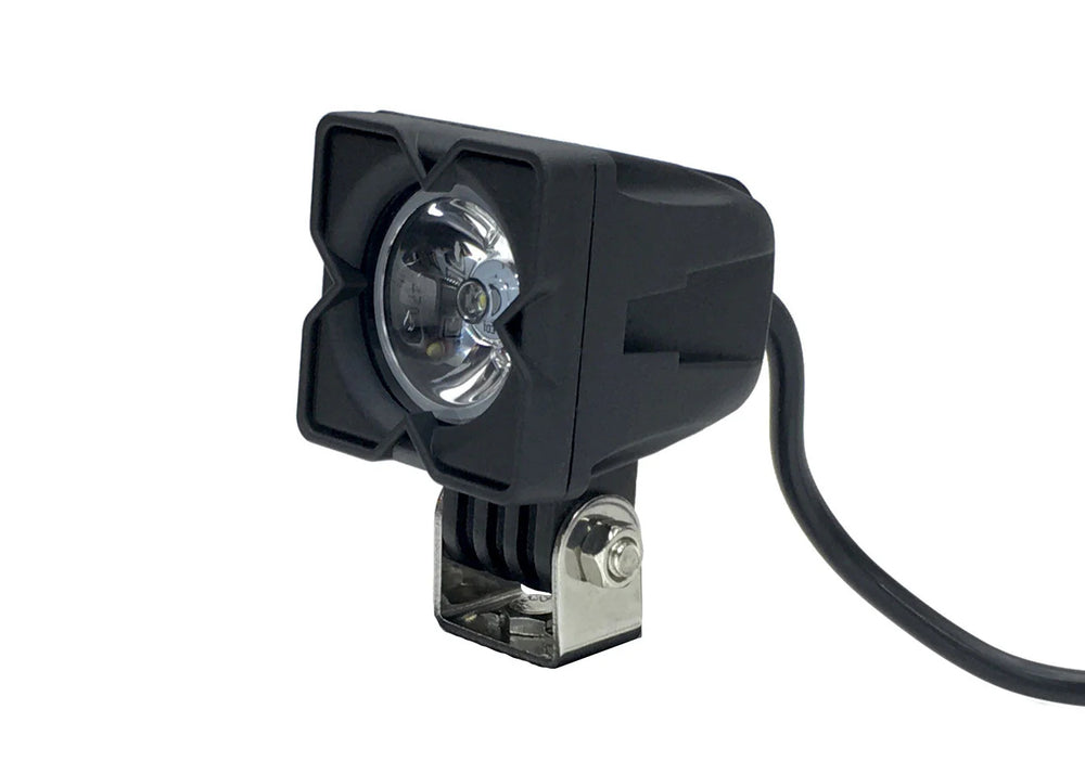 ~(1 lbs. 5X4X3)~ 2 Inch Work Light 10 Watt Square Spot Quantum Series Quake LED