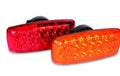 RED MAGNETIC LED BEACON BATTERY OPERATED W/ DUAL STROBE PATTERNS