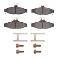 DFC 84-87 Chevrolet Corvette Rear 5000 Advanced Semi Metallic Brake Pads and Hardware Kit