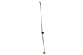 Kentrol 07-18 Jeep Wrangler JK Hood Prop Rod - Polished Silver