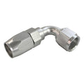 Fragola -8AN x 90 Degree Power Flow Hose End - Blue/Red