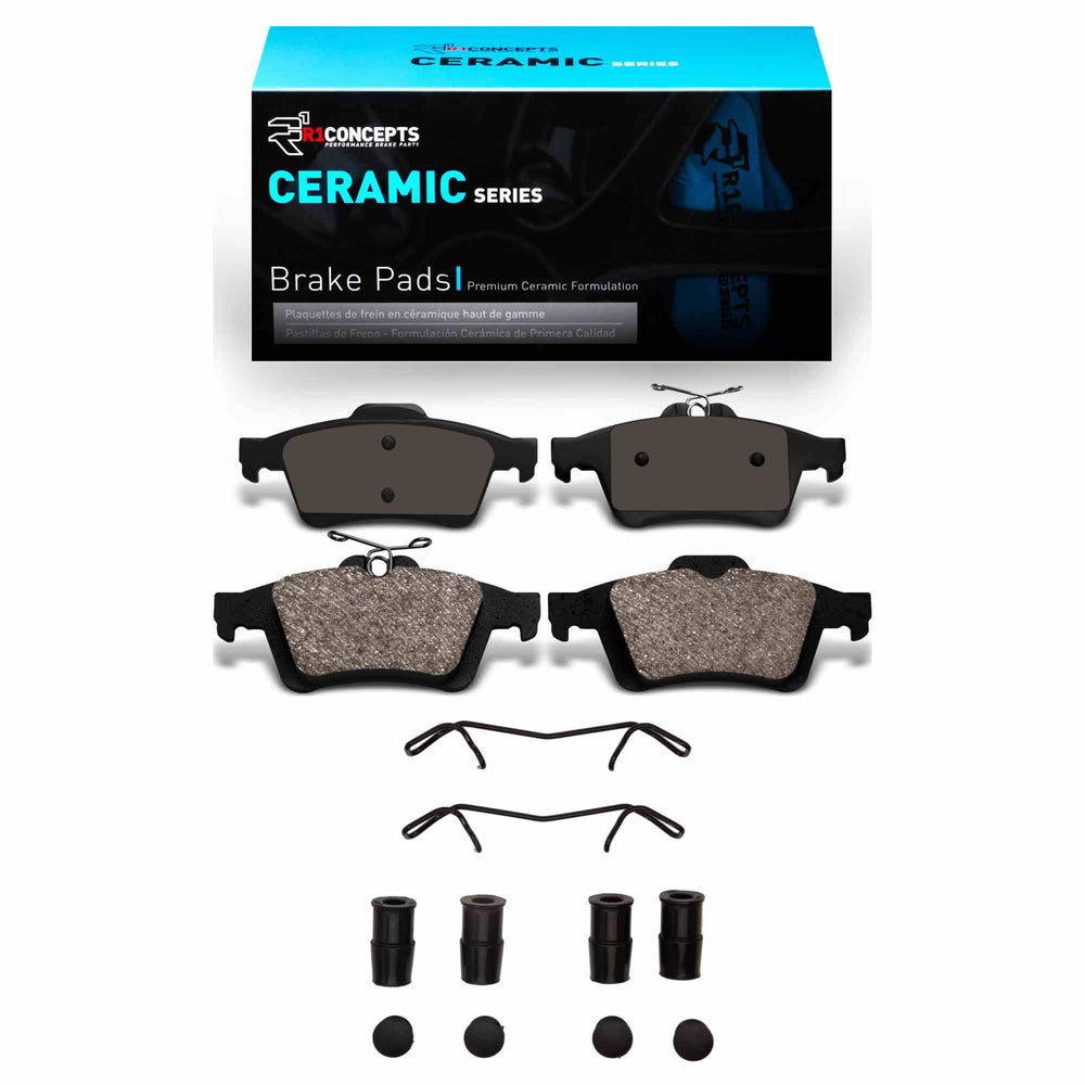 R1 03-20 Volvo Xkr Rear Ceramic Brake Pads and Hardware Kit