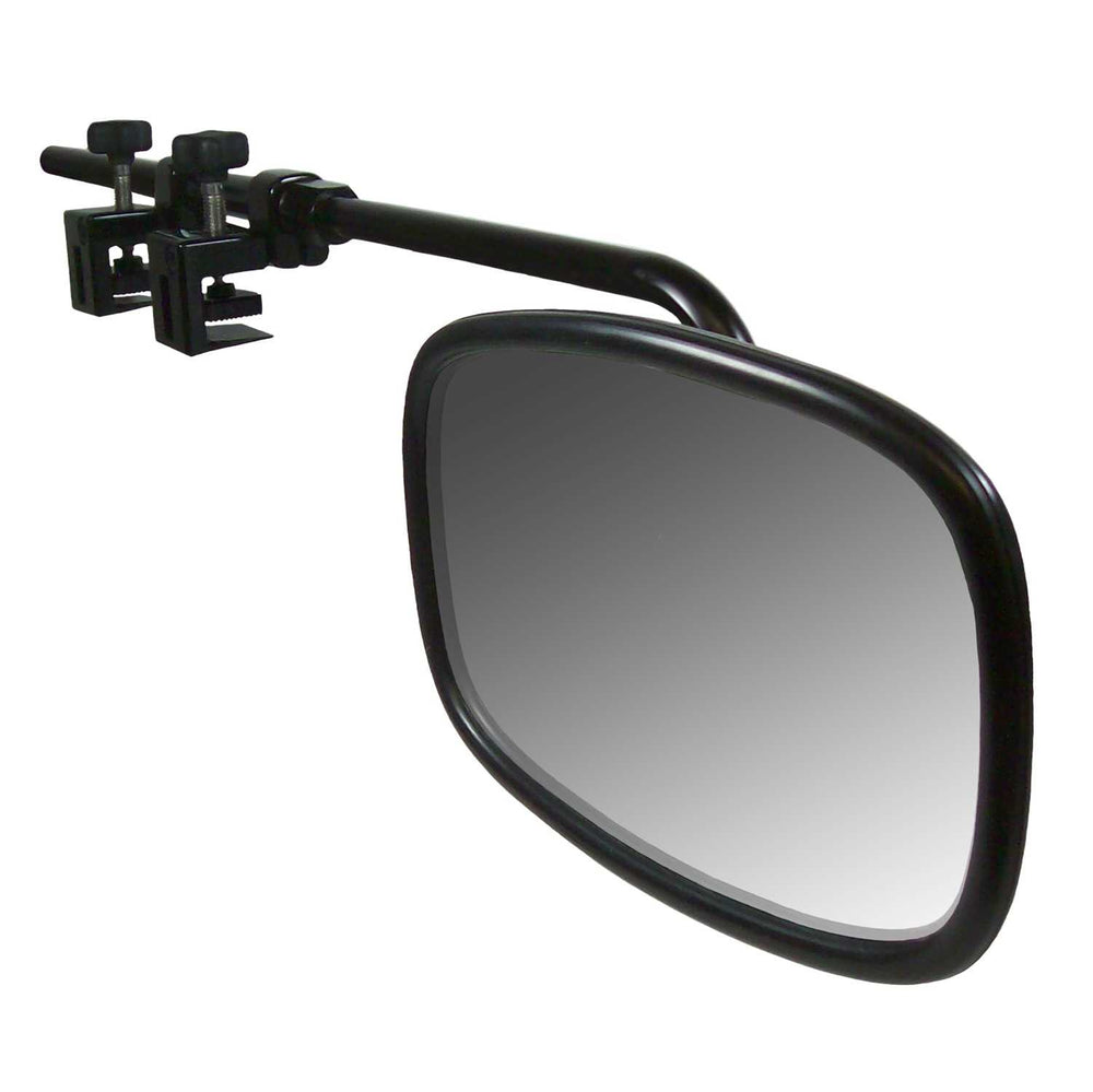UNIVERSAL TOWING MIRROR KIT ADJUSTABLE DUAL CLAMP MIRROR HEAD 71/4IN X 41/4IN SOLD AS SINGLE