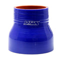 HPS Performance 2 - 3 ID 3 Long High Temp 4-ply Reinforced Silicone Reducer Coupler Hose Black (51mm - 76mm ID 76mm Length)