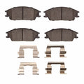 R1 87-99 Hyundai Excel Front Optimum OE Pads & Hardware Kit