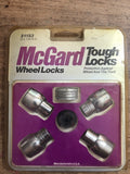 McGard Wheel Lock Nut Set - 4pk. (Reg. Shank Seat) M12X1.25 / 13/16 Hex / 1.38in. Length - Chrome