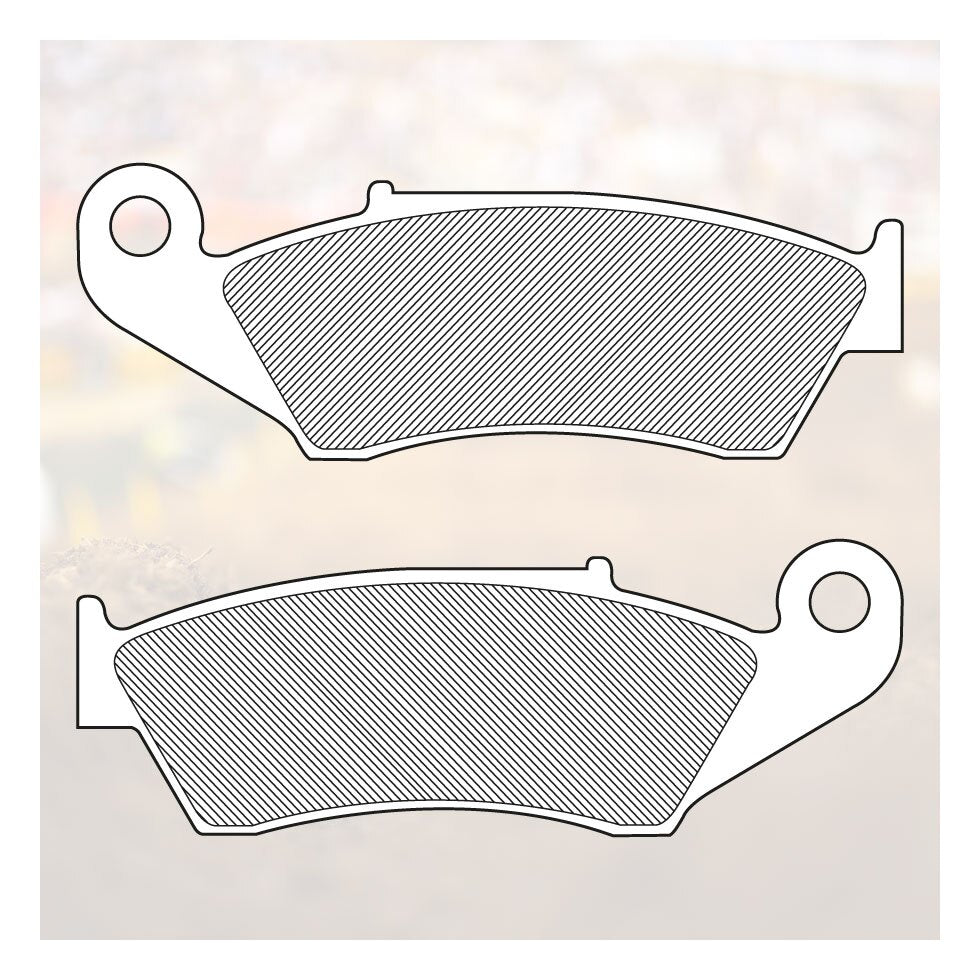 Renthal 08-23 Kawasaki ZX1400/ GTR1400/ZG1400/ 02-08 suzuki GSX-R600-1400 Rear Brake Pads
