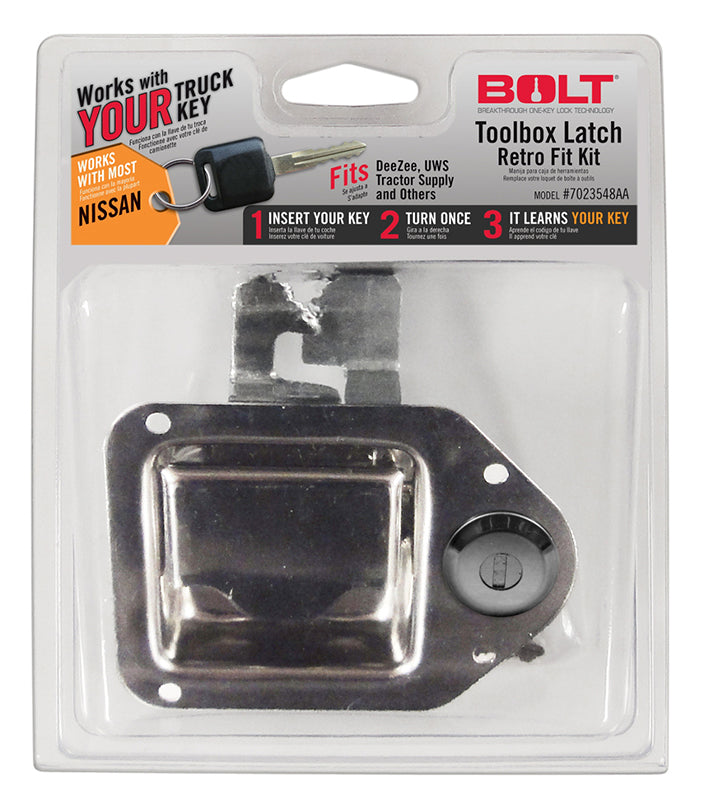 (CLAMSHELL)NISSAN VEHICLES TOOLBOX LATCH RETRO FIT KIT