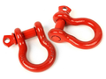 D-Ring Shackle Kit, 3/4 inch, Yellow, Pair