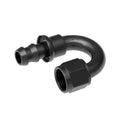 10 180 DEGREE AN/JIC PUSH LOCK HOSE END CLEAR