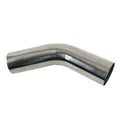 MANDREL BEND 45 DEG 3.5IN DIA 1.5D 6IN LEG 304SS POLISHED