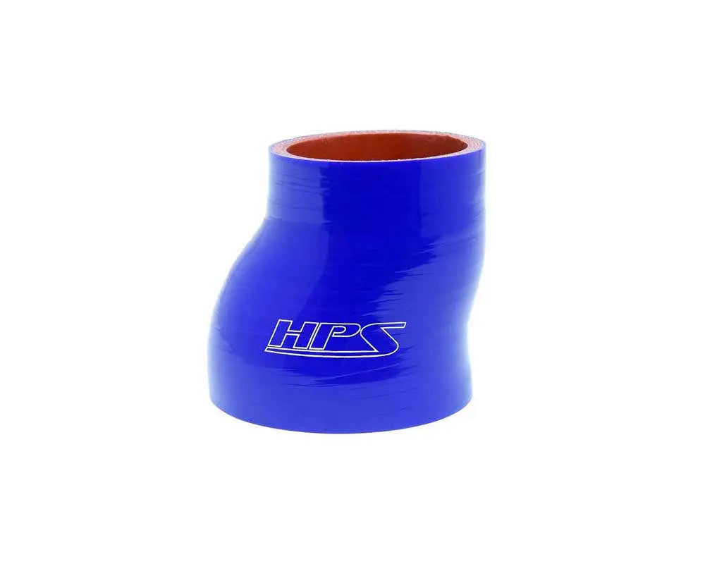HPS Performance 2.5 - 3 ID 3 Long High Temp 4-ply Reinforced Silicone Offset Reducer Coupler Hose Blue (63mm - 76mm ID 76mm Length)