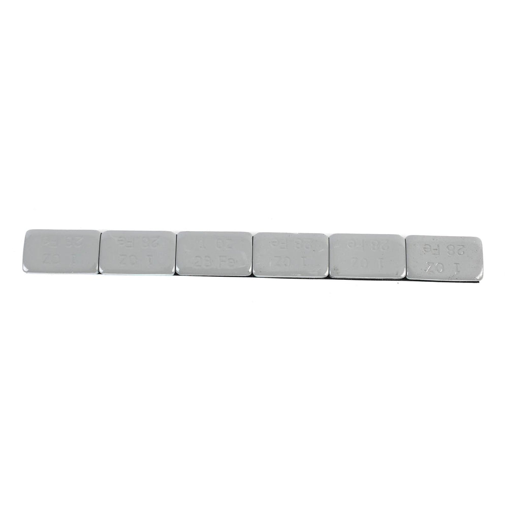WHEEL WEIGHTS 1 OZ. GREY STEEL STICKON WEIGHTS 15 STRIPS/6OZ PER STRIP