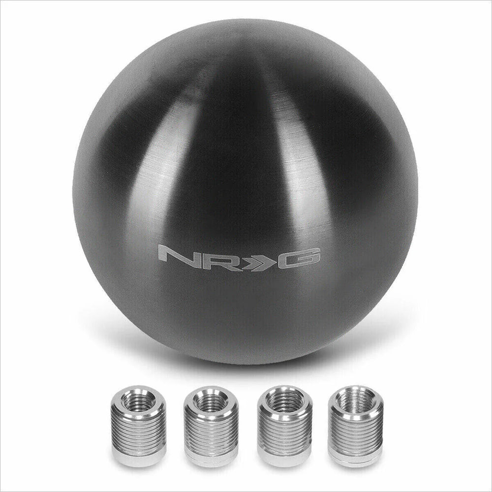 NRG Black Chrome Titanium Round Shifter Heavy Weight