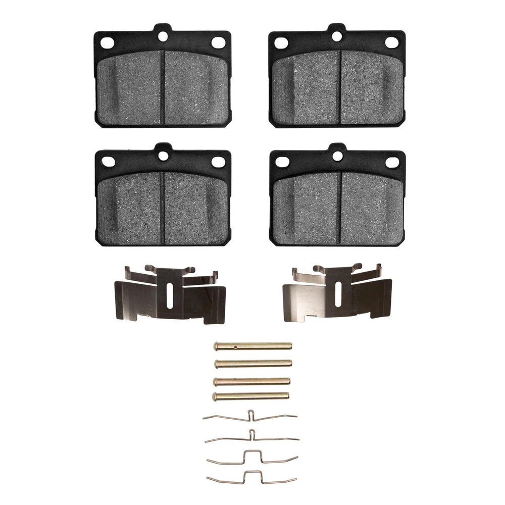 R1 1974-1987 Dodge Colt Front R1 Semi Met Pads & Hardware Kit