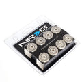 NRG M Style Fender Washer Kit TI Series M6 Bolts For Metal (Silver Washer/Silver Screw) - Set of 10