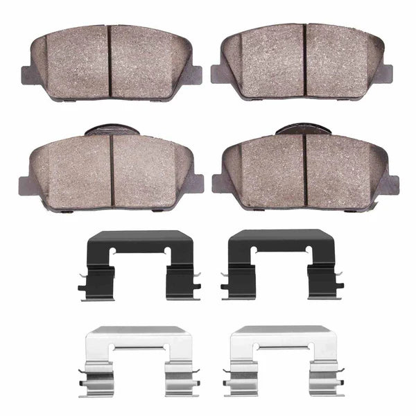 R1 13-15 Hyundai Veloster Front Semi Met Brake Pads and Hardware Kit