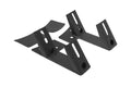 ~(3 lbs. 9X6X4)~ Jeep JK Double Light Window Pillar Bracket 2007-18 Wrangler JK Black Powdercoat Pair Quake LED