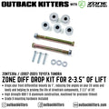 Zone Offroad 07-19 Toyota Tundra 3in Diff Drop