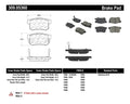 PosiQuiet 08-10 Accord EX/EX-L / 01-03 Acura CL / 96-04 RL / 99-07 TL Front Ceramic Brake Pads