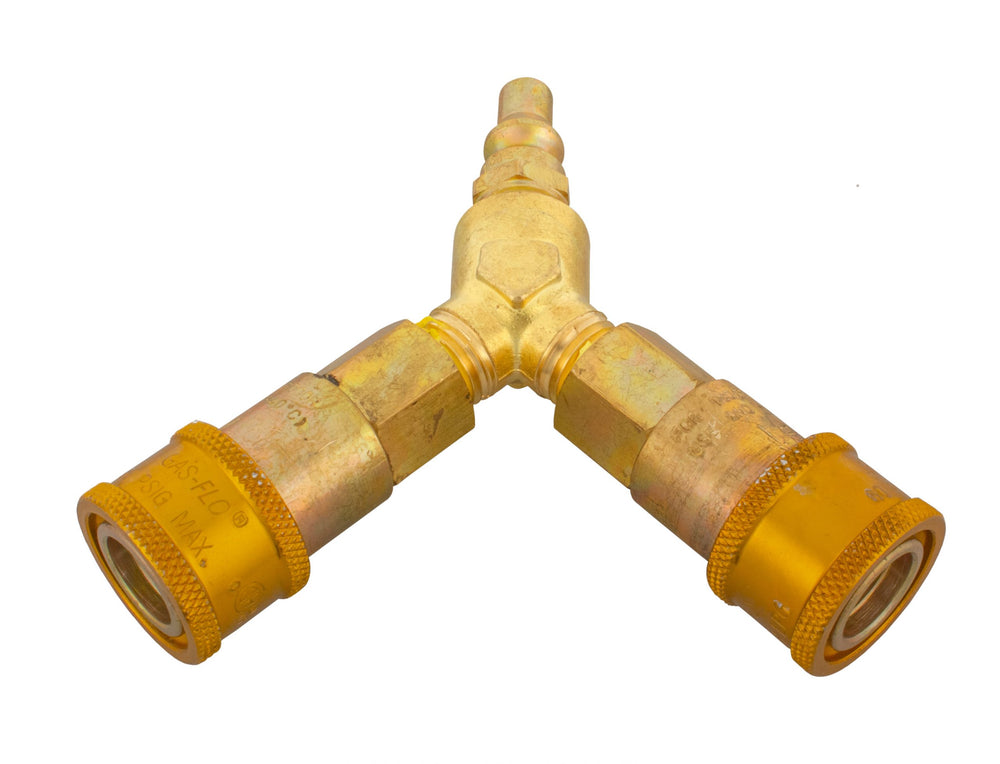 JR PRODUCTS 1/4IN GAS INTERCHANGE YSPLITTER
