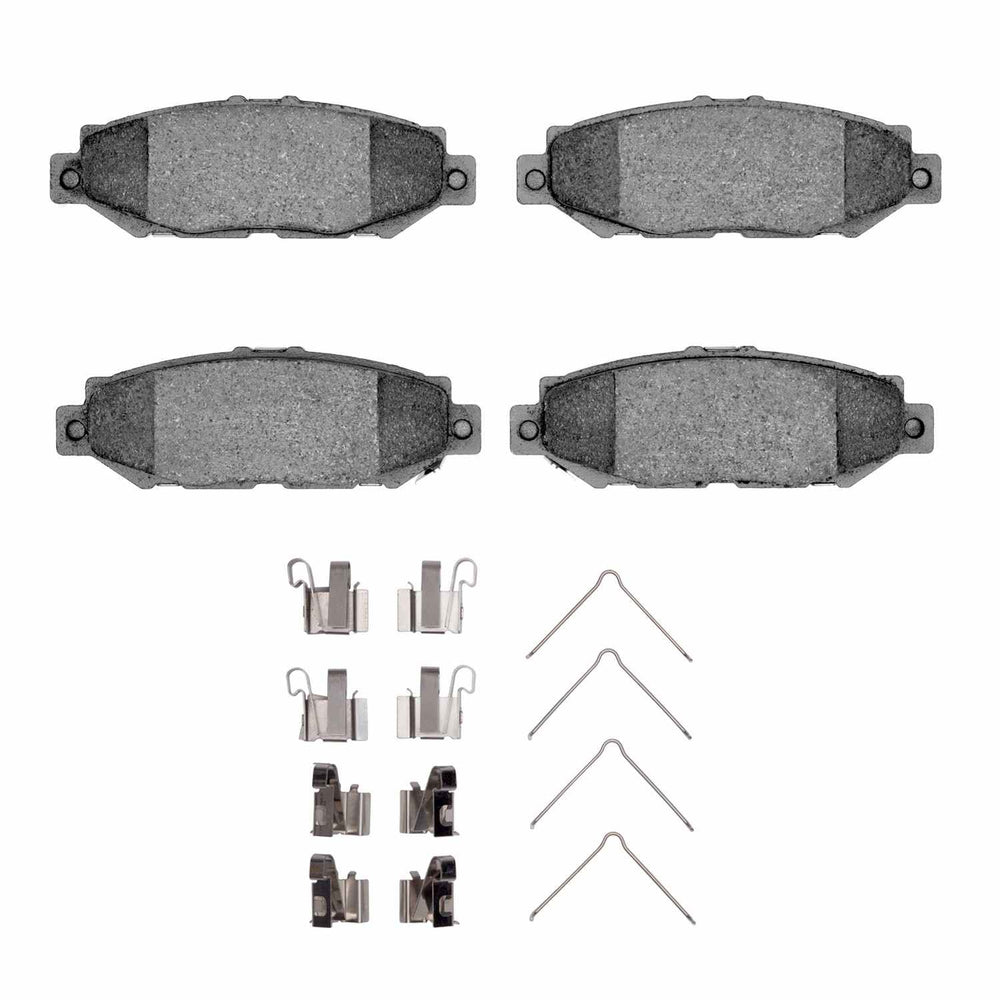 R1 92-00 Toyota Supra Rear Semi Met Brake Pads and Hardware Kit