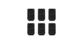 Serrated nut and additional secure core locking covers for Reconn-Deck Bars
