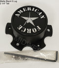 AMERICAN FORCE 2 BLACK ABS CENTER CAP 6 LUG - AFX361