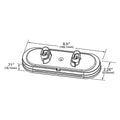 STT LAMP 6" RED/CLEAR LED