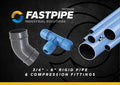 FASTPIPE PIPE 3/4IN 7FT X 6IN ALUMINUM BLUE