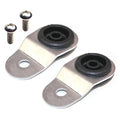 Torque Solution Radiator Mount Combo with Inserts (Silver) : Mitsubishi Evolution 7/8/9