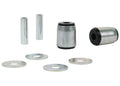 Trailing arm - lower front bushing 2 Shell Bushings 2 Tubes 4 Washers Install Guide Grease