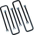 4 Pcs Square U Bolts for 2.5 Inch Wide Leaf Springs 9.75 Inch Long 88-99 chevrolet C1500 K1500 01-19 Silverado Sierra 1500 01-20 Silverado Sierra 2500 92-99 K1500 K2500 Suburban 04-23 Titan 95-13 Tacoma 00-14 Tundra Freedom Off-Road