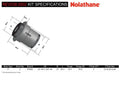 Control arm - upper inner front bushing 2 Shell Bushings 2 Tubes Grease