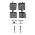 DFC 66-70 Volkswagen Karmann Ghia Front 5000 Advanced Semi Metallic Brake Pads and Hardware Kit