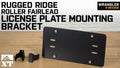 Rugged Ridge License Plate Mounting Bracket for Roller Fairlead