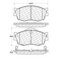 Centric C-TEK Ceramic Brake Pads w/Shims - Front