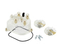 Distributor Cap And Rotor Kit Clear Includes 1 Cap/2 Rotors For Use W/Tec Distributors Honda, Each ACCEL