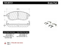 Posi-Quiet Semi-Metallic Brake Pads with Hardwar