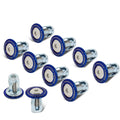 NRG Fender Washer Kit (TI Series) M6 Bolts/SS For Plastic (Silver Washer/TI Burn Screw) - Set of 10