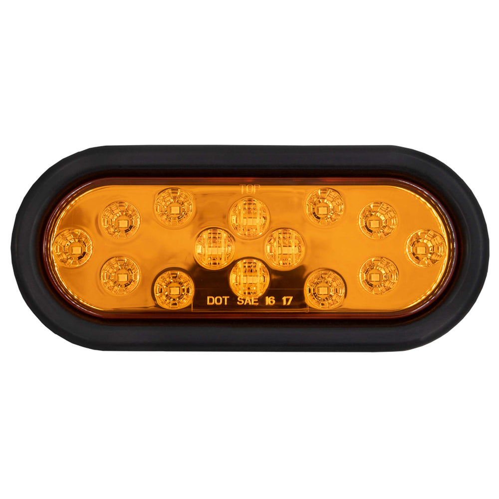 ROUND RED LIGHTS WITH GROMMET - 4 INCH 14 LED